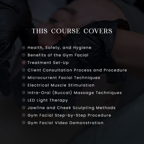 Gym Facial Course Online