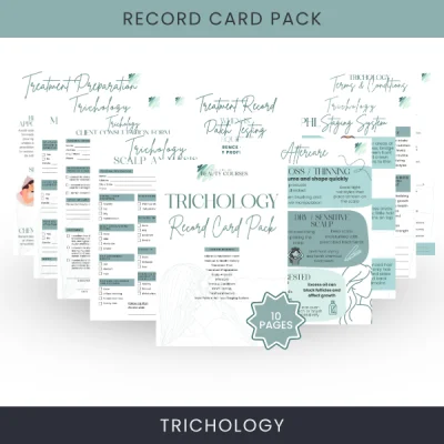Trichology Record Card Pack