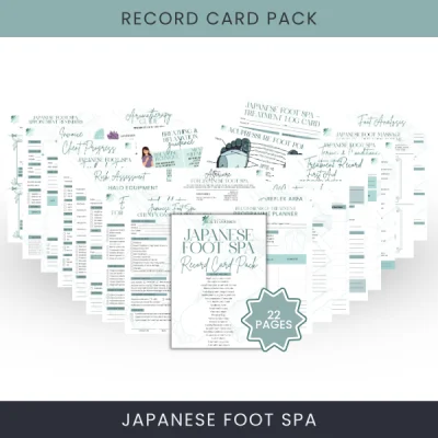 Japanese Foot Spa Record Card Pack